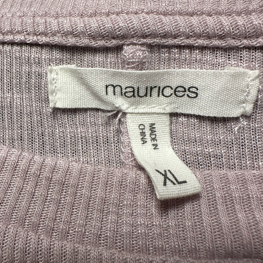 Maurices Light Purple Knot-Detail Tank Top - Picture 2 of 3